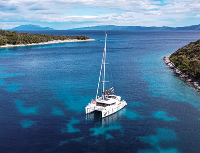 Catamaran in Croatia