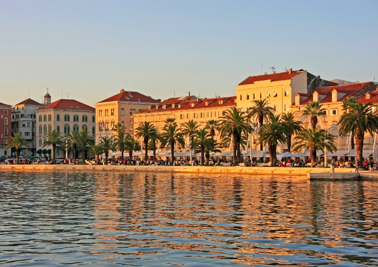 Riva Promenade at sunset
