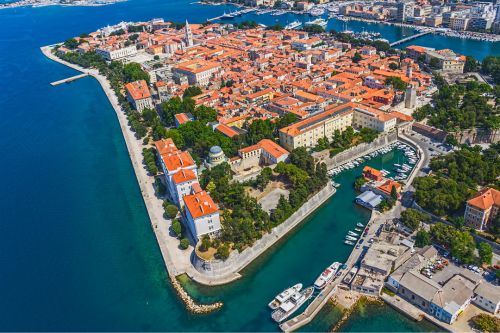 Zadar aerial view